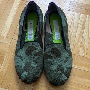 Rothy's Camouflage Slip-On Loafers Flats 8 no inserts